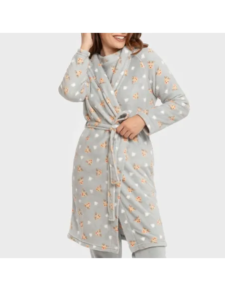 Roupão coral Tatini indigo roupoes-mulher