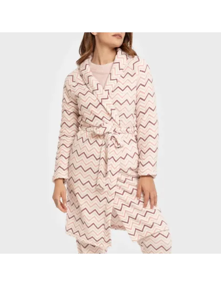 Roupão coral Kit rosa bebe roupoes-mulher