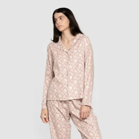 Pijama franela com lapela mulher Amira rosa pijama-inverno-mulher