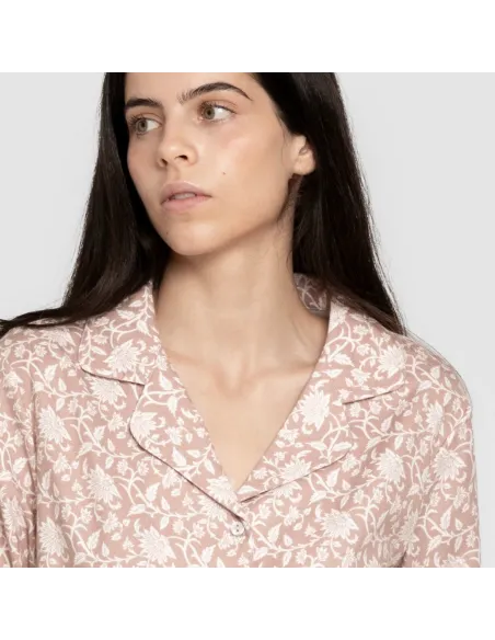 Pijama franela com lapela mulher Amira rosa pijama-inverno-mulher