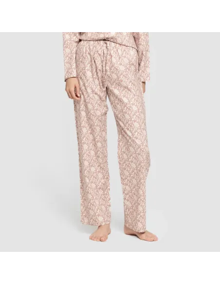 Pijama franela com lapela mulher Amira rosa pijama-inverno-mulher