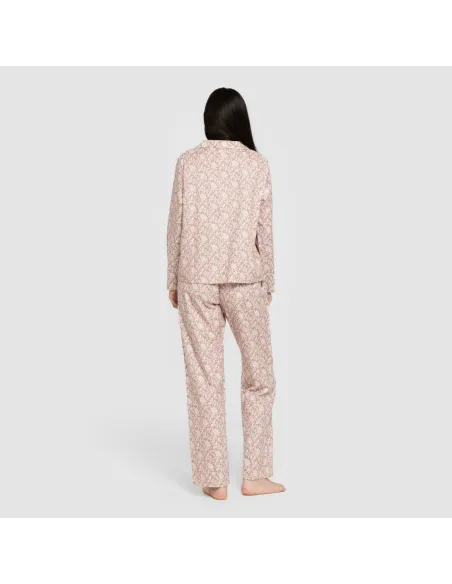 Pijama franela com lapela mulher Amira rosa pijama-inverno-mulher