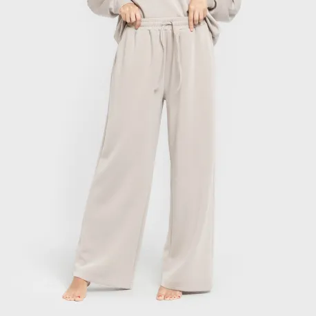 Calça comprida fluida mulher pantalones-comodos-mujer