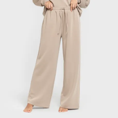 Calça comprida fluida mulher pantalones-comodos-mujer