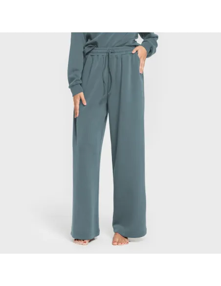 Calça comprida fluida mulher pantalones-comodos-mujer