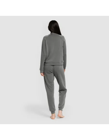 Camisola fluida com meia abertura mulher casacos-mulher
