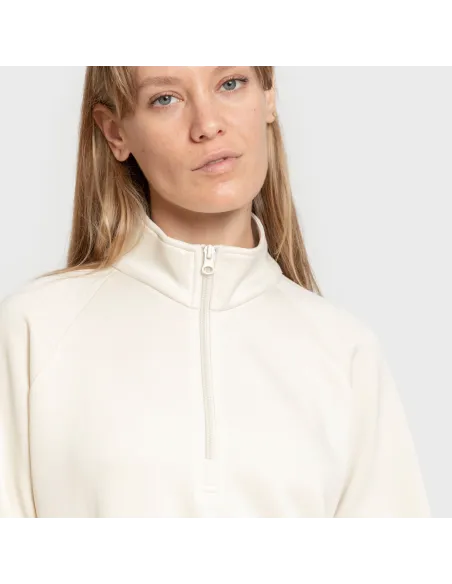 Camisola fluida com meia abertura mulher casacos-mulher