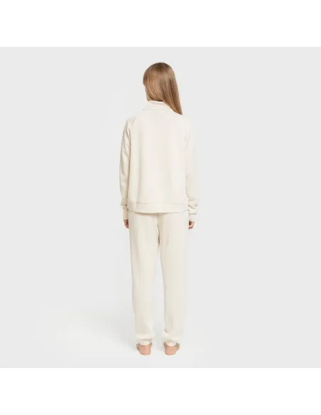 Camisola fluida com meia abertura mulher casacos-mulher