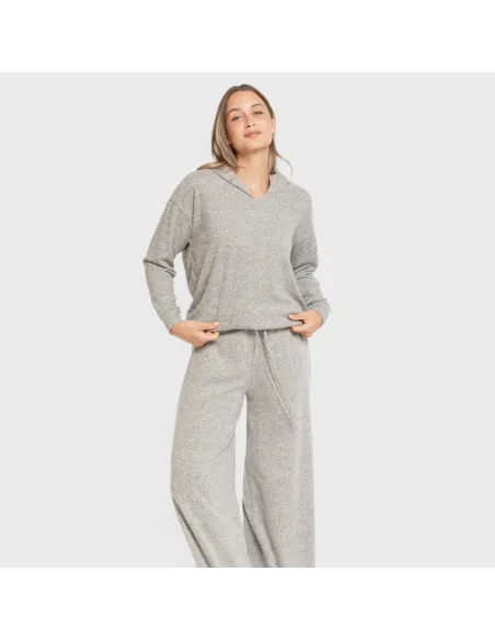 Camisola New malha extra suave com capuz mulher casacos-mulher