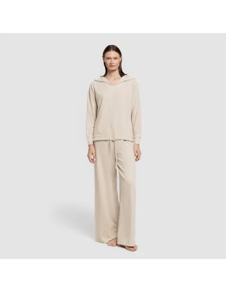 Camisola New malha extra suave com capuz mulher casacos-mulher