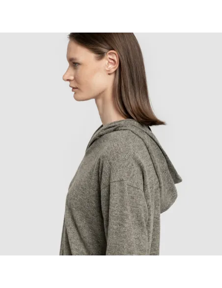 Camisola New malha extra suave com capuz mulher casacos-mulher