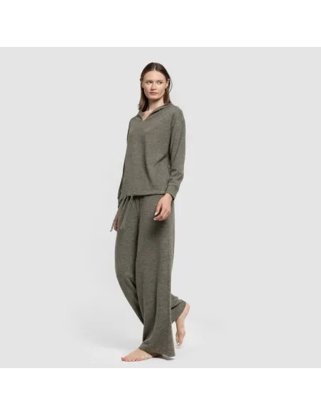 Camisola New malha extra suave com capuz mulher casacos-mulher