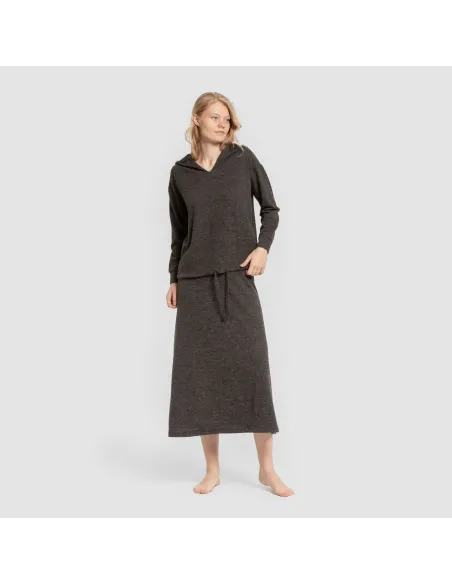 Saia midi evasê New malha extra suave faldas