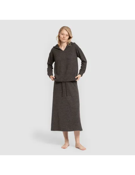 Saia midi evasê New malha extra suave faldas