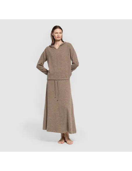 Saia midi evasê New malha extra suave faldas