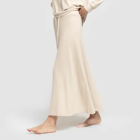 Saia midi evasê New malha extra suave faldas