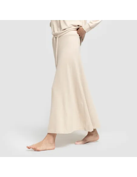 Saia midi evasê New malha extra suave faldas