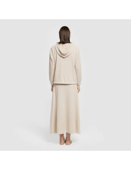 Saia midi evasê New malha extra suave faldas