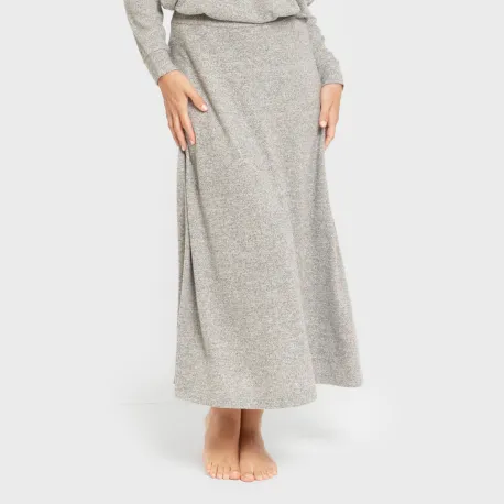 Saia midi evasê New malha extra suave faldas