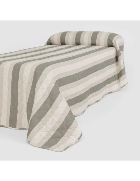 Colcha bouti Raya Calcuta verde seco colchas-bouti