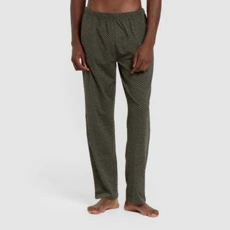 Pijama algodão homem Miquelle verde caça pijamas-compridos-homem