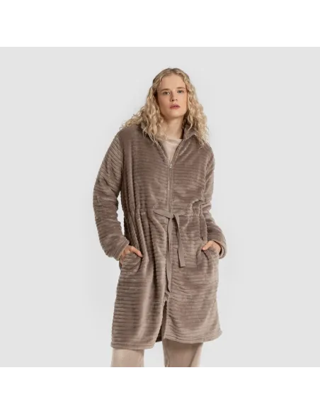 Roupão veludo Raya liso roupa-para-estar-por-casa