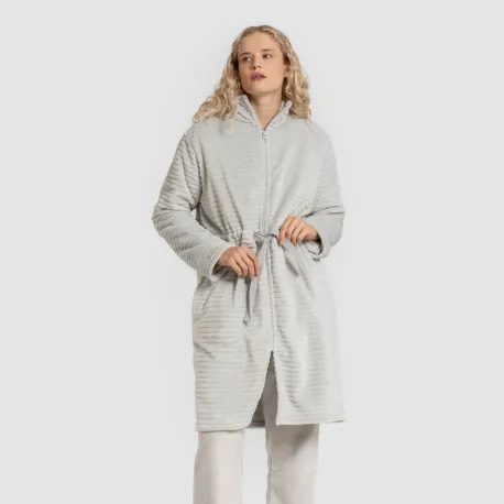 Roupão veludo Raya liso roupa-para-estar-por-casa