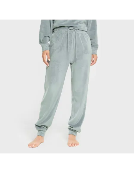 Pijama de veludo super soft liso pijama-inverno-mulher