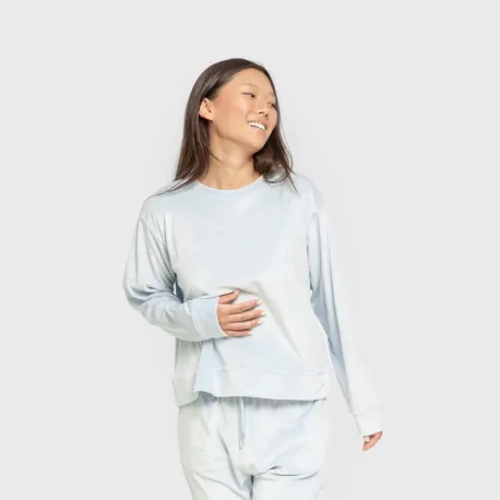 Pijama de veludo super soft liso pijama-inverno-mulher