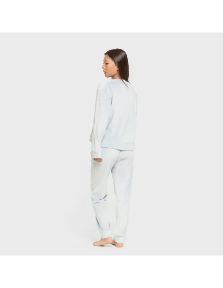 Pijama de veludo super soft liso pijama-inverno-mulher