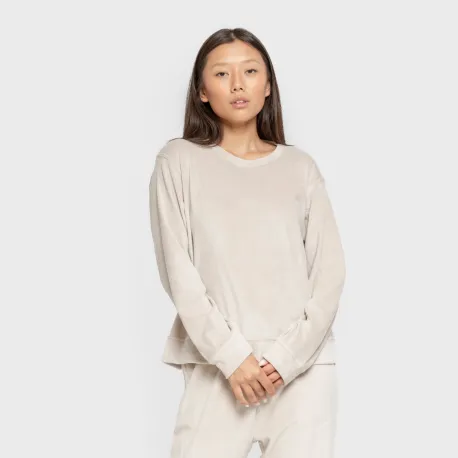 Pijama de veludo super soft liso pijama-inverno-mulher