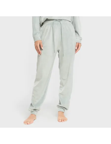Pijama de veludo super soft liso pijama-inverno-mulher