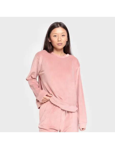 Pijama de veludo super soft liso pijama-inverno-mulher