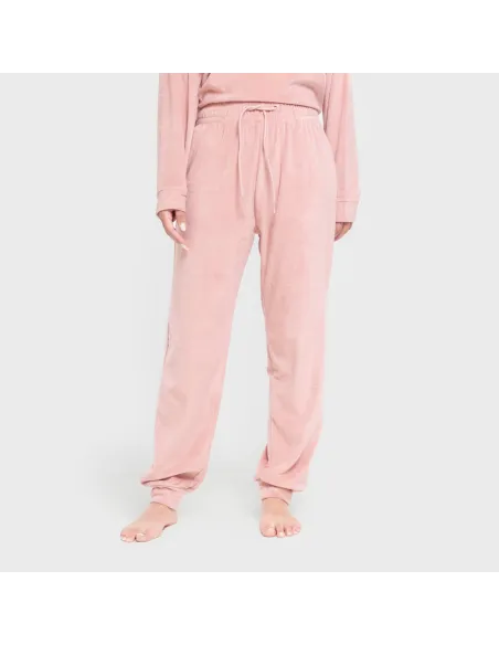 Pijama de veludo super soft liso pijama-inverno-mulher