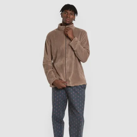 Casaco coral homem roupa-para-estar-por-casa
