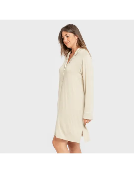 Camisola camisera viscose ponto mulher vestidos-mulher