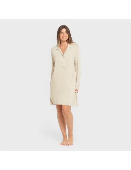 Camisola camisera viscose ponto mulher vestidos-mulher