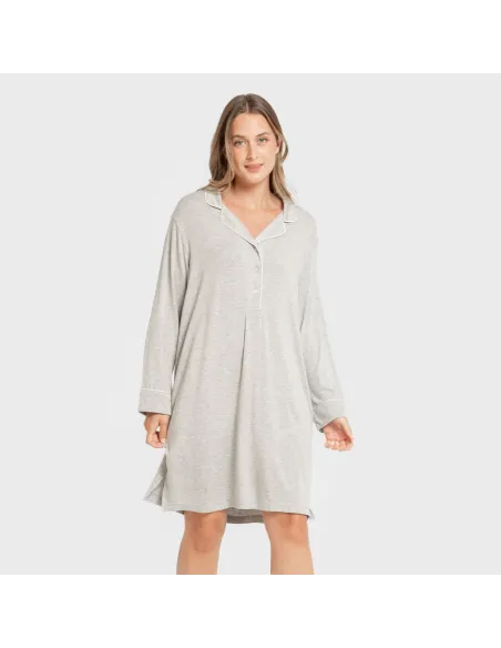 Camisola camisera viscose ponto mulher vestidos-mulher