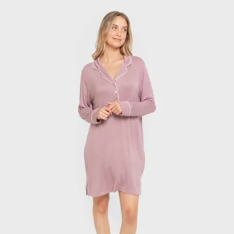 Camisola camisera viscose ponto mulher vestidos-mulher