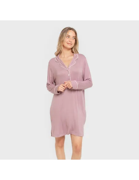Camisola camisera viscose ponto mulher vestidos-mulher