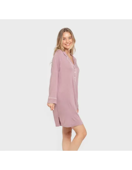 Camisola camisera viscose ponto mulher vestidos-mulher