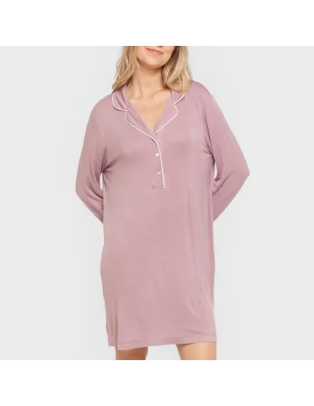 Camisola camisera viscose ponto mulher vestidos-mulher