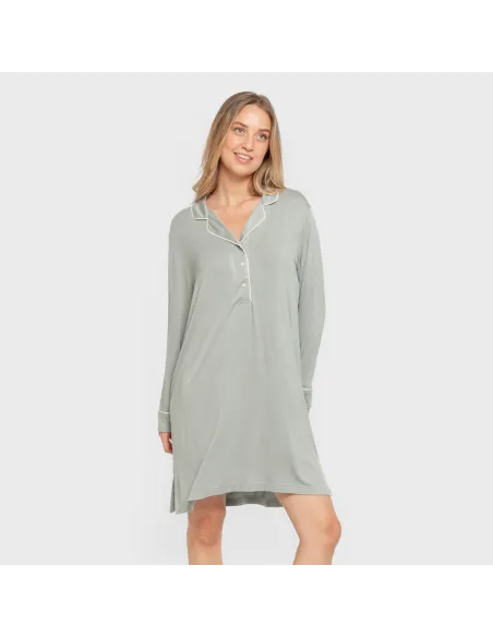 Camisola camisera viscose ponto mulher vestidos-mulher