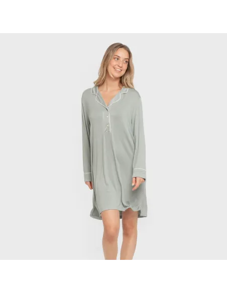 Camisola camisera viscose ponto mulher vestidos-mulher