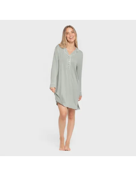 Camisola camisera viscose ponto mulher vestidos-mulher