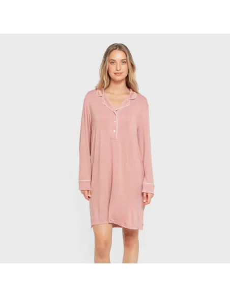 Camisola camisera viscose ponto mulher vestidos-mulher