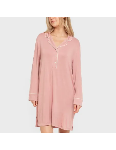 Camisola camisera viscose ponto mulher vestidos-mulher