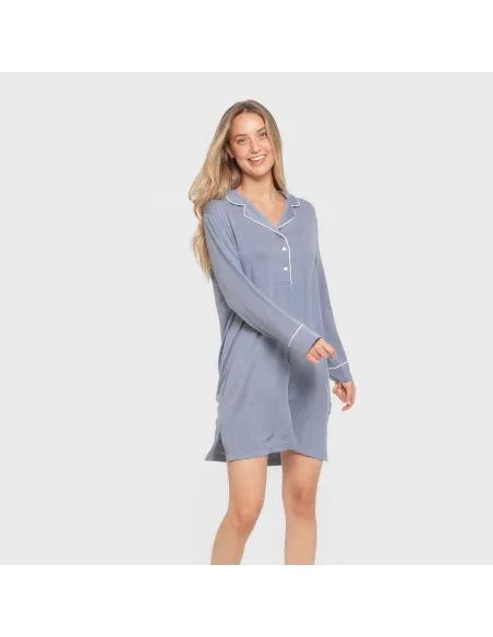 Camisola camisera viscose ponto mulher vestidos-mulher