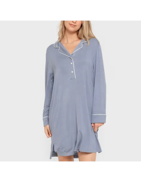 Camisola camisera viscose ponto mulher vestidos-mulher