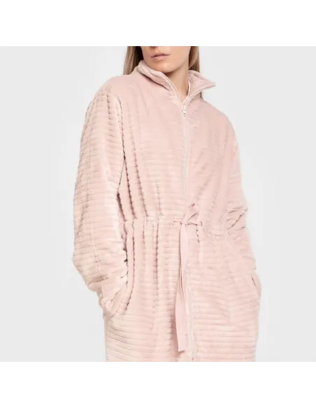 Roupão veludo Raya fecho éclair roupoes-mulher